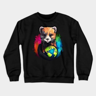 Ferret Earth Day Crewneck Sweatshirt